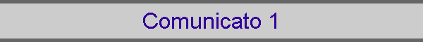 Comunicato 1